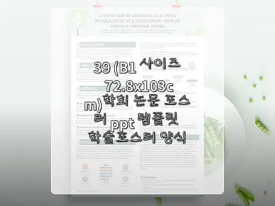 39 B1 학회 논문 포스터 PPT  관련 이미지 1